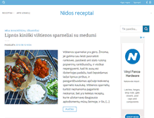 Tablet Screenshot of nidosreceptai.lt
